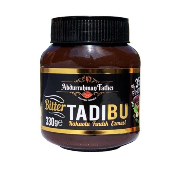 Abdurrahman Tatlıcı Tadıbu Bitter Kakaolu Fındık Ezmesi 330 Gr